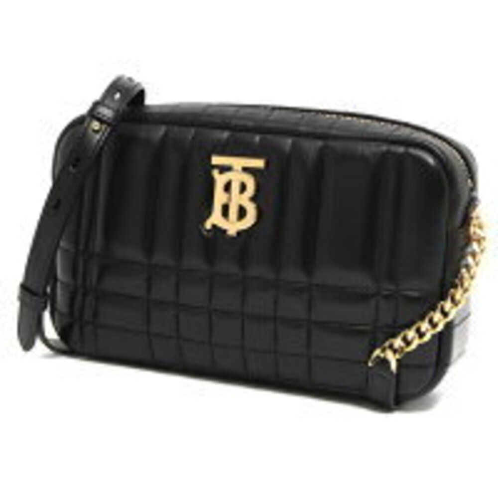 Burberry Lola Quilted Camera Bag Crossbody Black SM